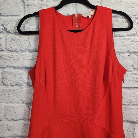 Ted Baker Red Hearn Dress - Picture 8 of 13